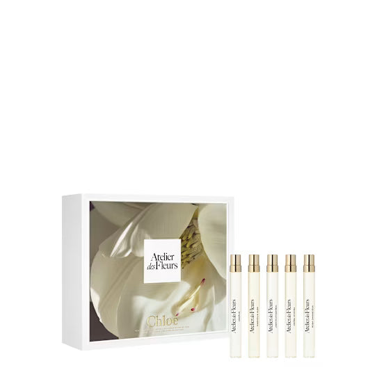 Chloe Gift Set : Jasminum Sambac EDP,, Herba Mimosa EDP,, Magnolia Alba EDP,, Rosa Damascena EDP,, Cedrus EDP, 10mL