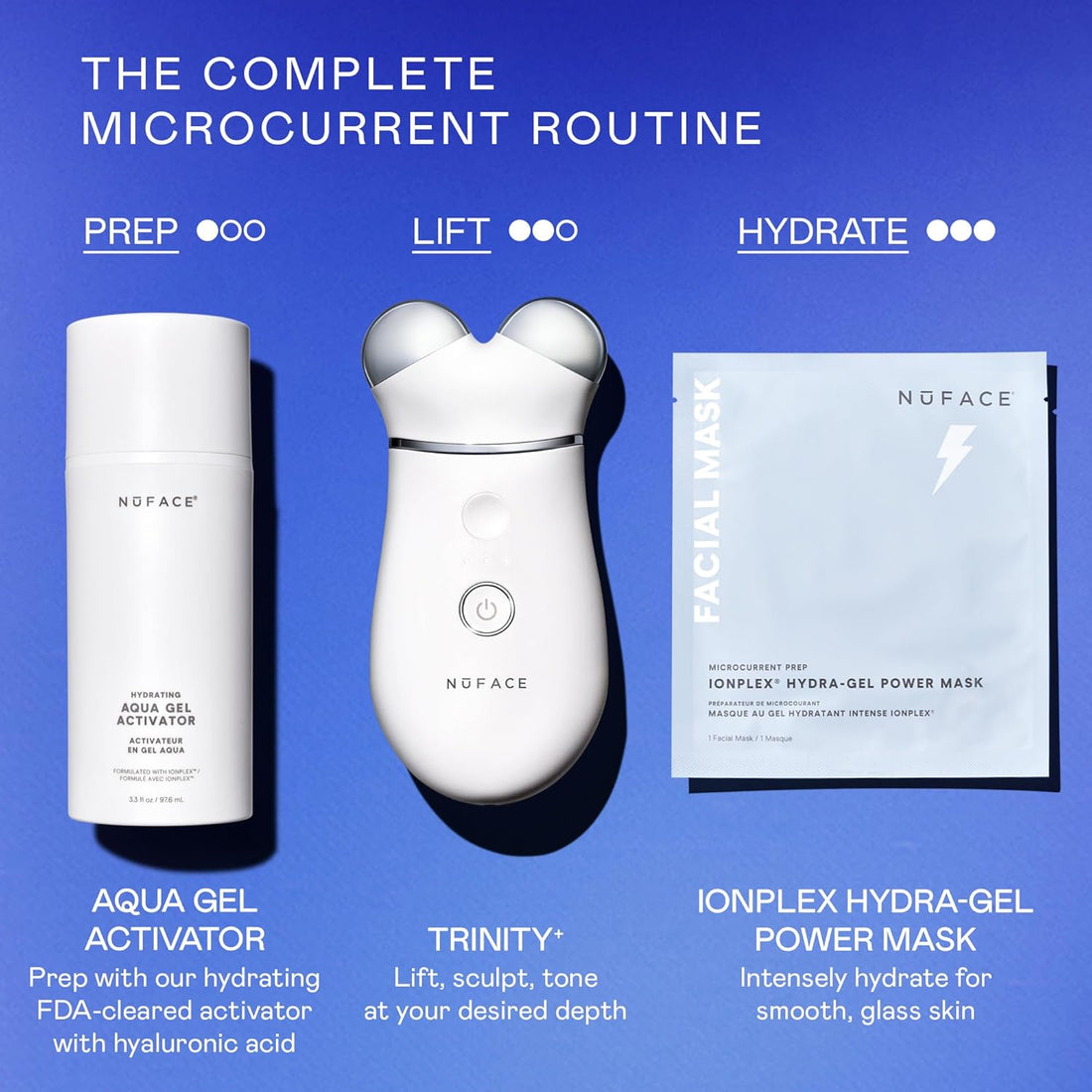 NuFACE Trinity PRO Facial Toning Device (includes 1.69 Oz Aqua Gel)