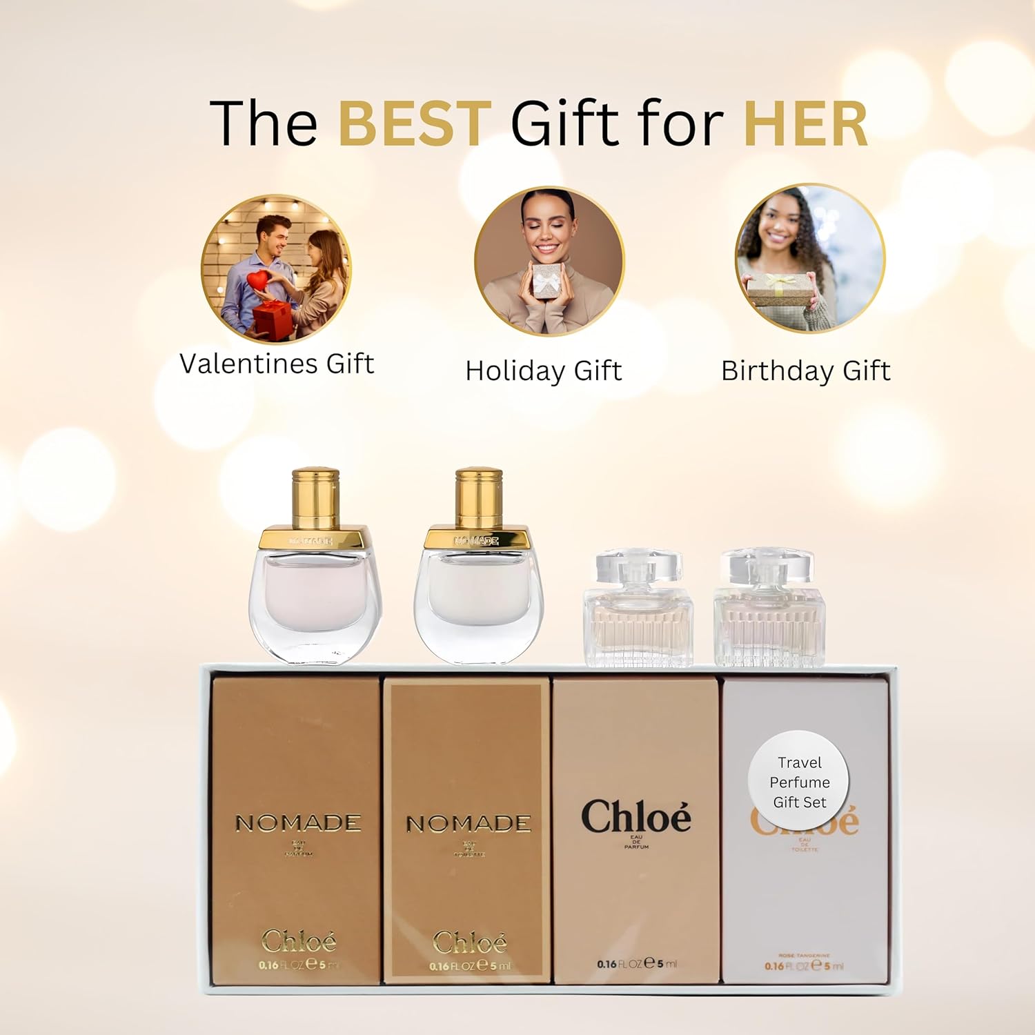 Chloe Mini Set Gift Set : Nomade EDT + Rose Tangerine EDT + EDP + Nomade EDP 0.16oz