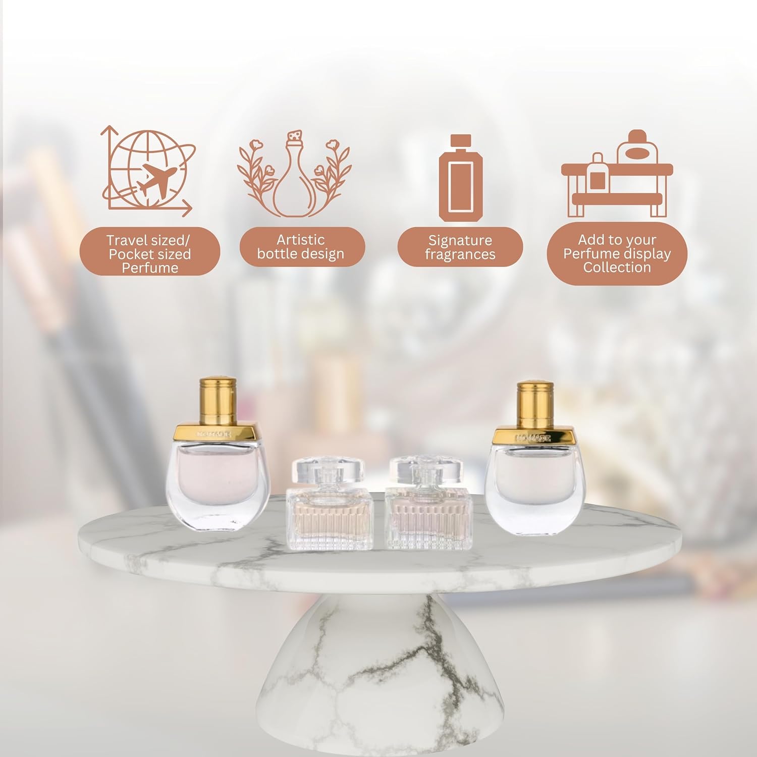 Chloe Mini Set Gift Set : Nomade EDT + Rose Tangerine EDT + EDP + Nomade EDP 0.16oz