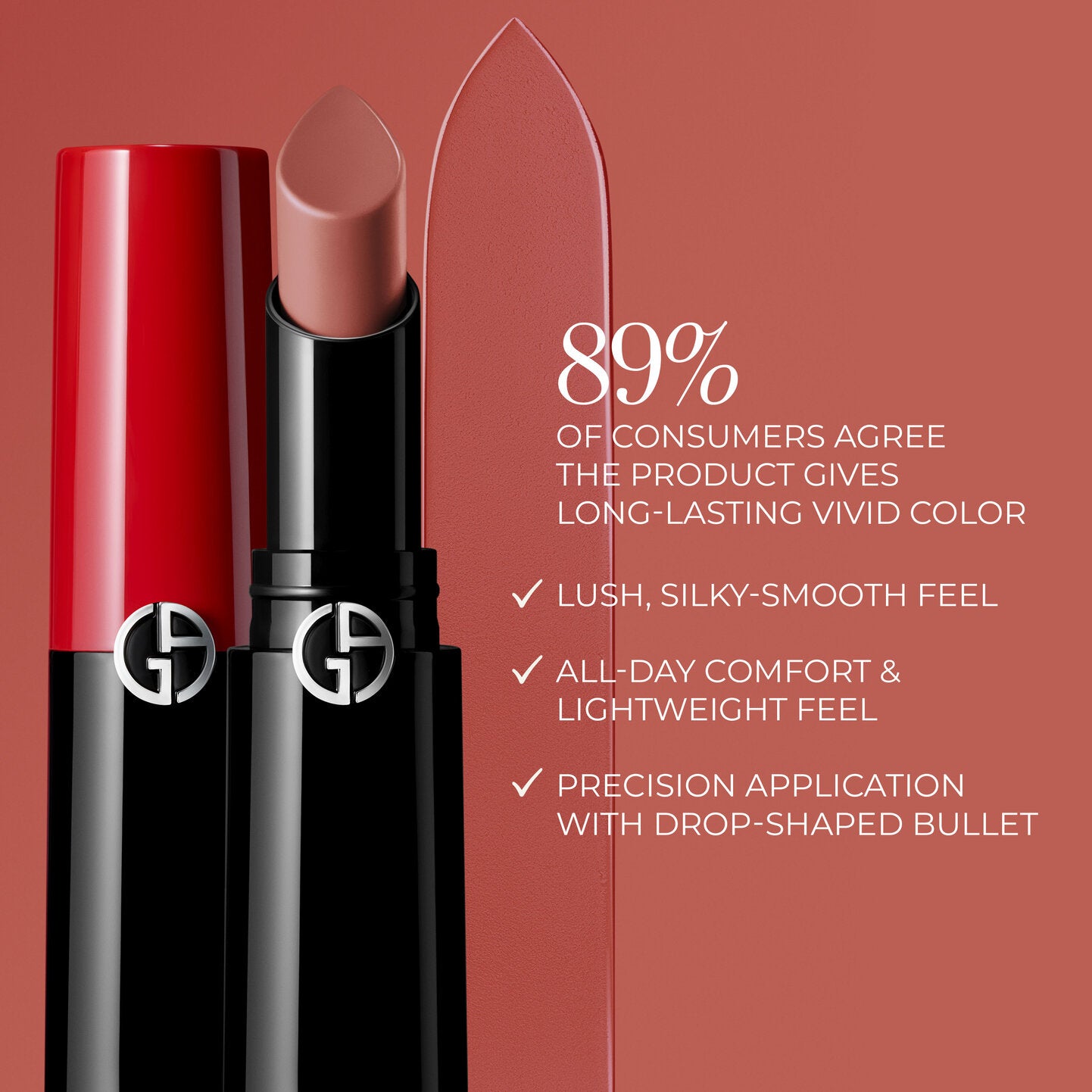 Giorgio Armani Lip Power Longwear Vivid Color Lipstick