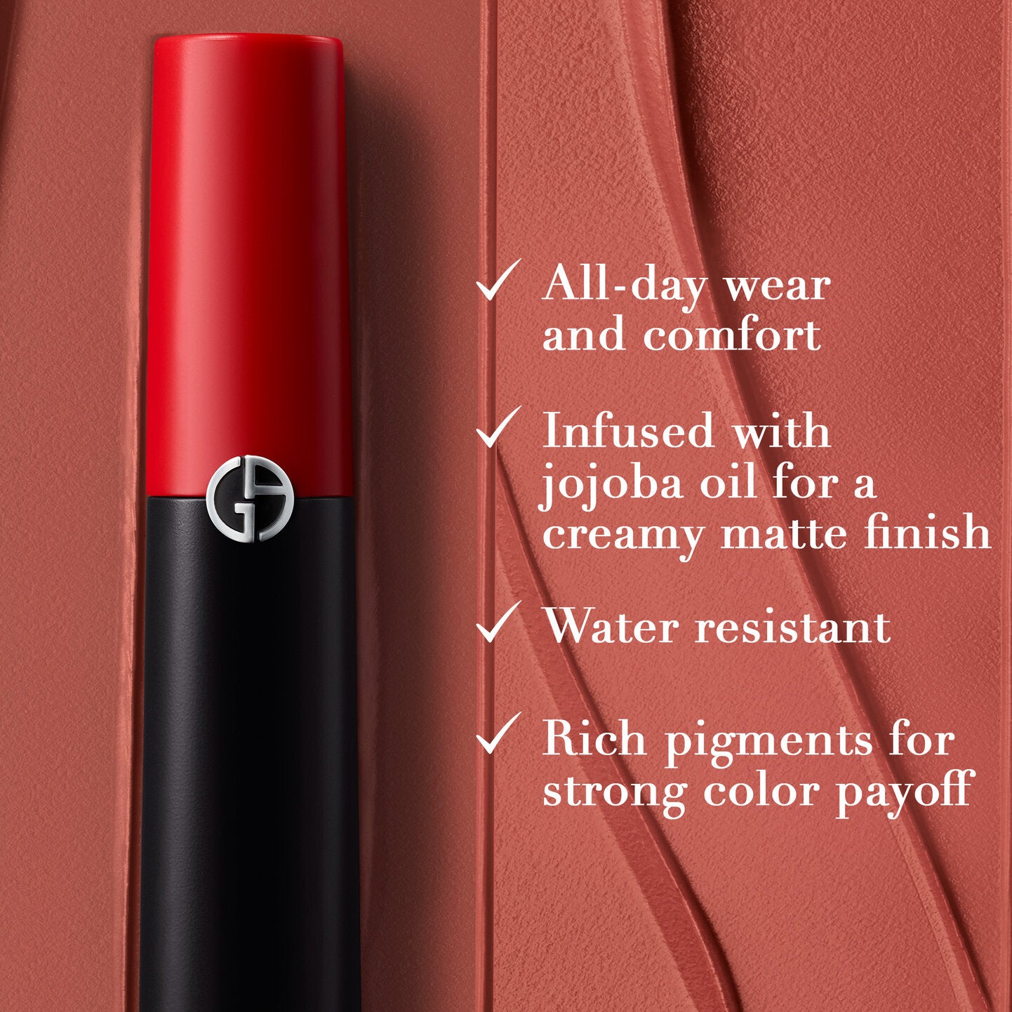 Giorgio Armani Lip Power Long-Lasting Matte Lipstick