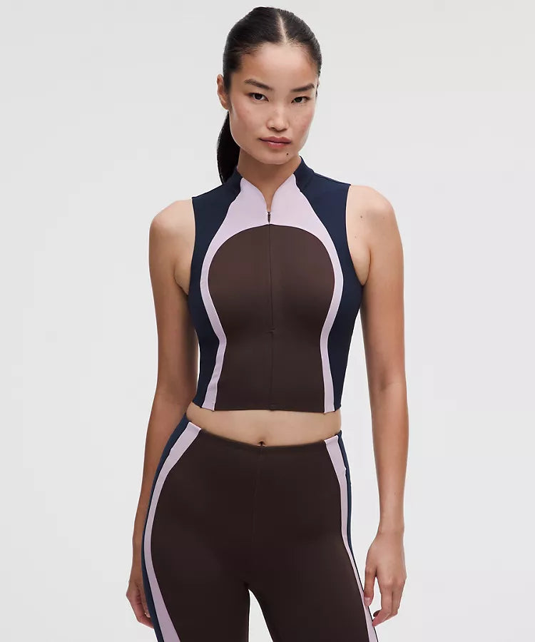 lululemon Ultralu Zip-Front Cropped Tank Top