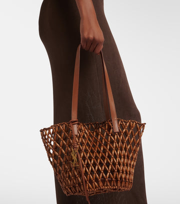 Saint Laurent Panier Small Wooden Basket Bag