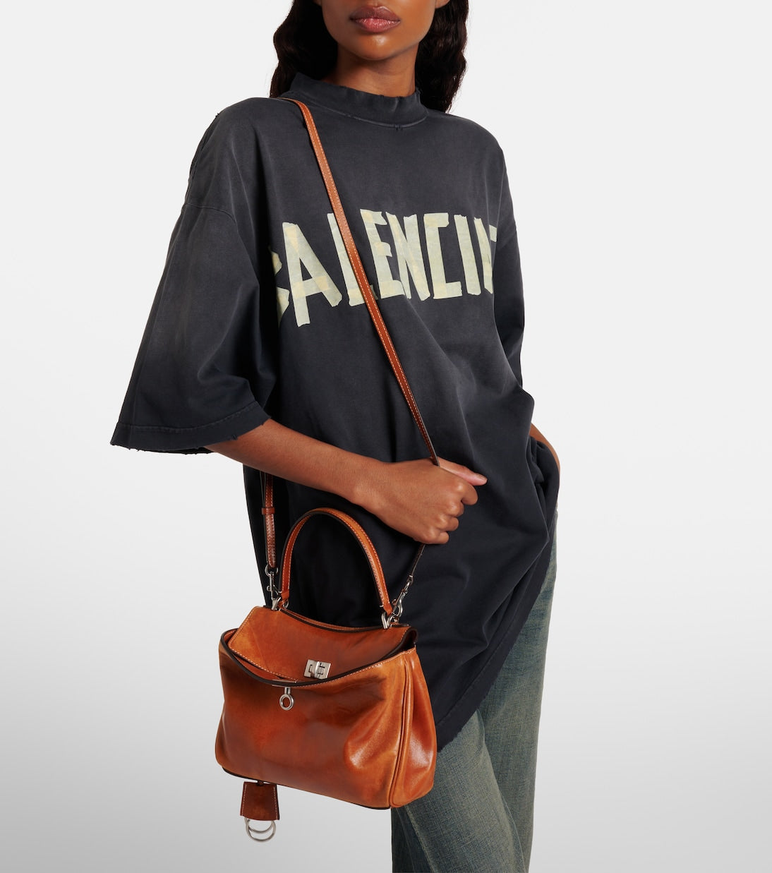 Balenciaga Rodeo Mini Leather Tote Bag