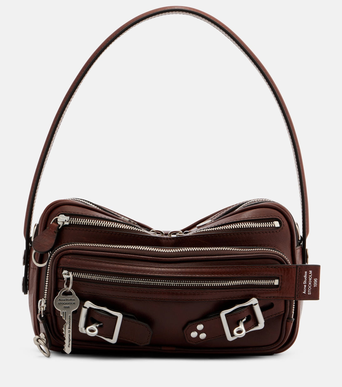 Acne Studios Camero Party Leather Shoulder Bag - Brown
