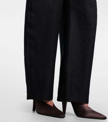 Alaia Cone Satin Mules
