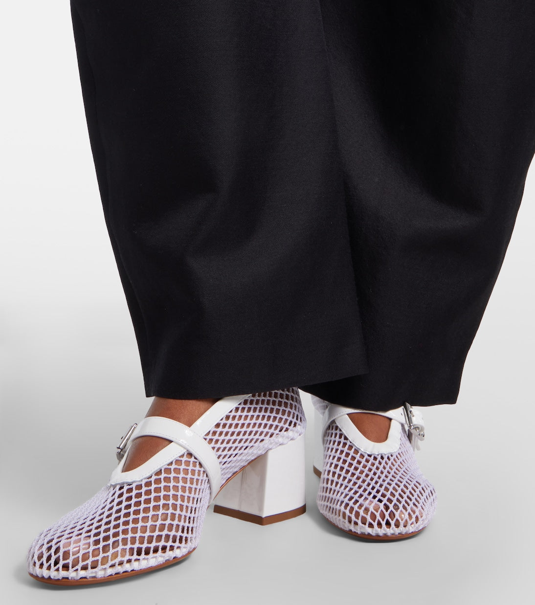 Alaia Babies Mesh Mary Jane Pumps