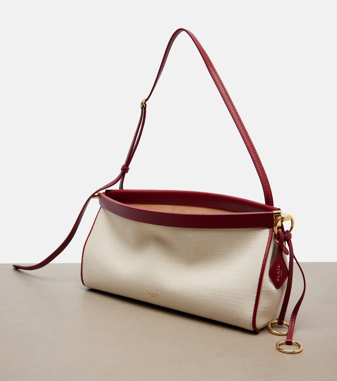 Alaia Le Click Medium Canvas Shoulder Bag