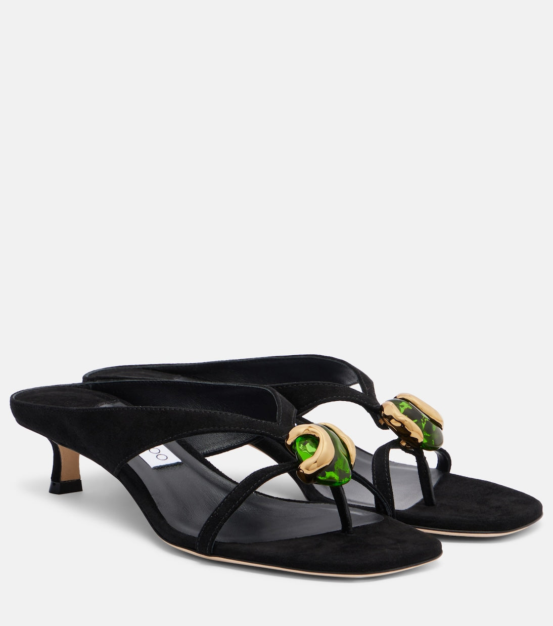 Jimmy Choo Emeri Stone Embellished Thong Sandals