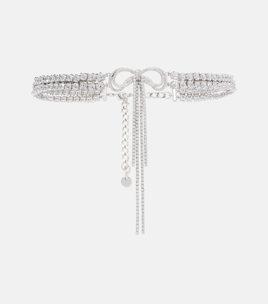 Self-Portrait Bow Crystal Embellished Choker