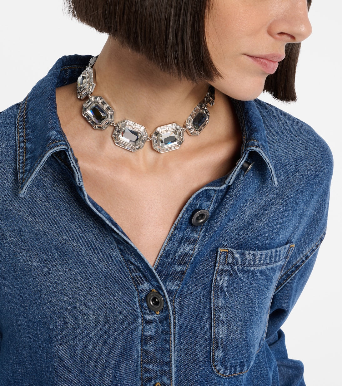 Self-Portrait Crystal Embellished Choker