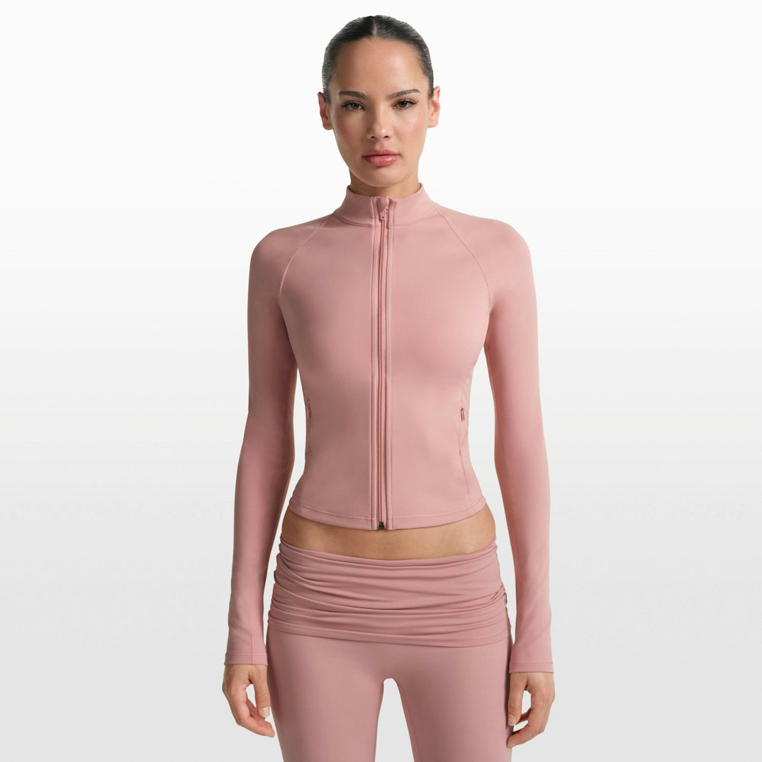 NikeSKIMS Matte Mock Neck Full Zip Jacket
