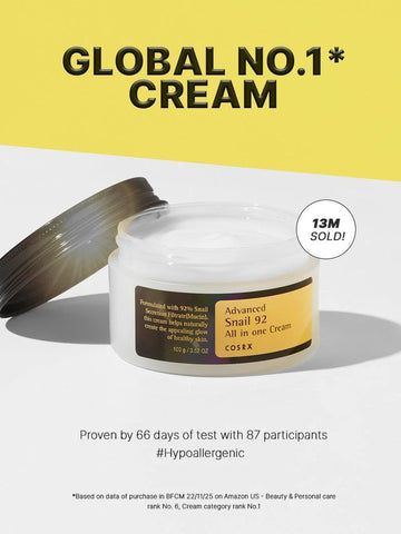Cosrx-advanced snail 92 all in one cream (100gr/3.52oz)