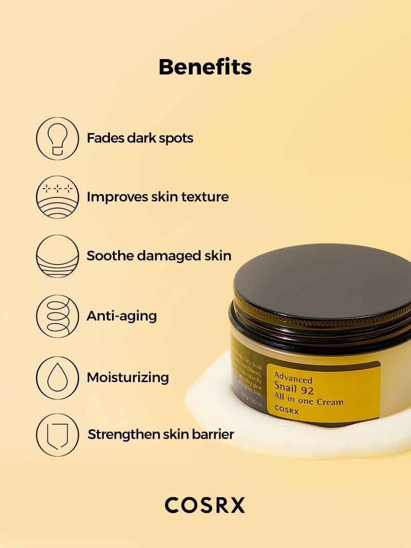 Cosrx-advanced snail 92 all in one cream (100gr/3.52oz)
