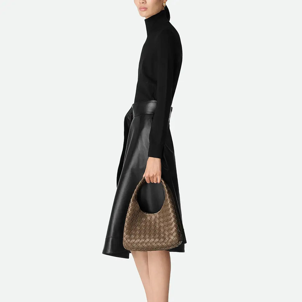 Bottega Veneta Small Campana Shoulder Bag Pinecone