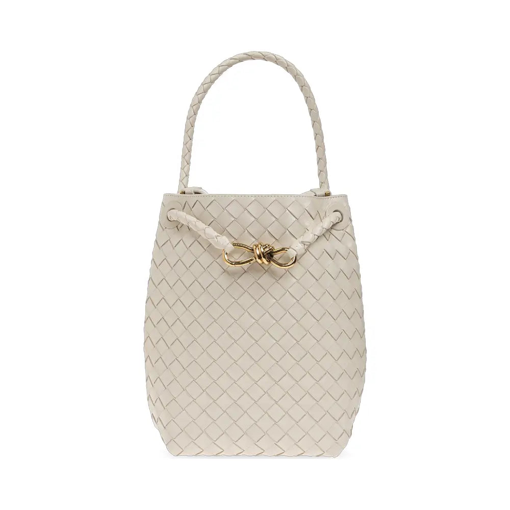 Bottega Veneta Small Andiamo Bucket Bag Sea Salt