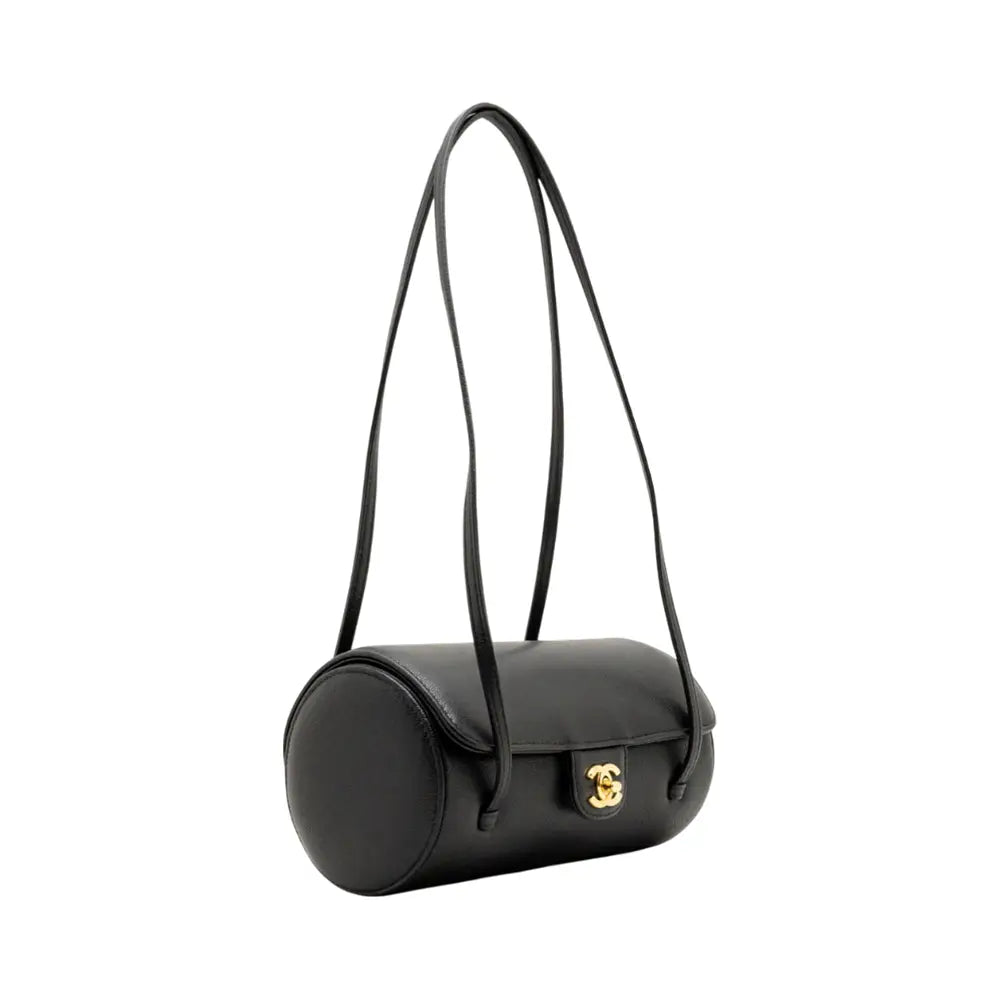 Chanel 26 Jennie Mini Bowling Bag Caviar Leather Black LGHW