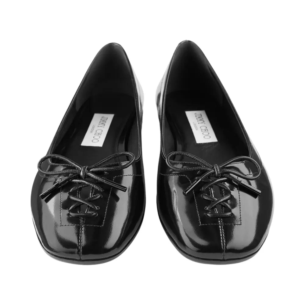 Jimmy Choo Scarlett Ballerina Flat Soft Spazzolato Black