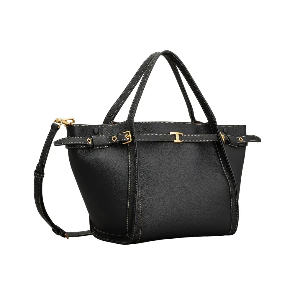 Tod's Shopping Bag in Leather Small Black