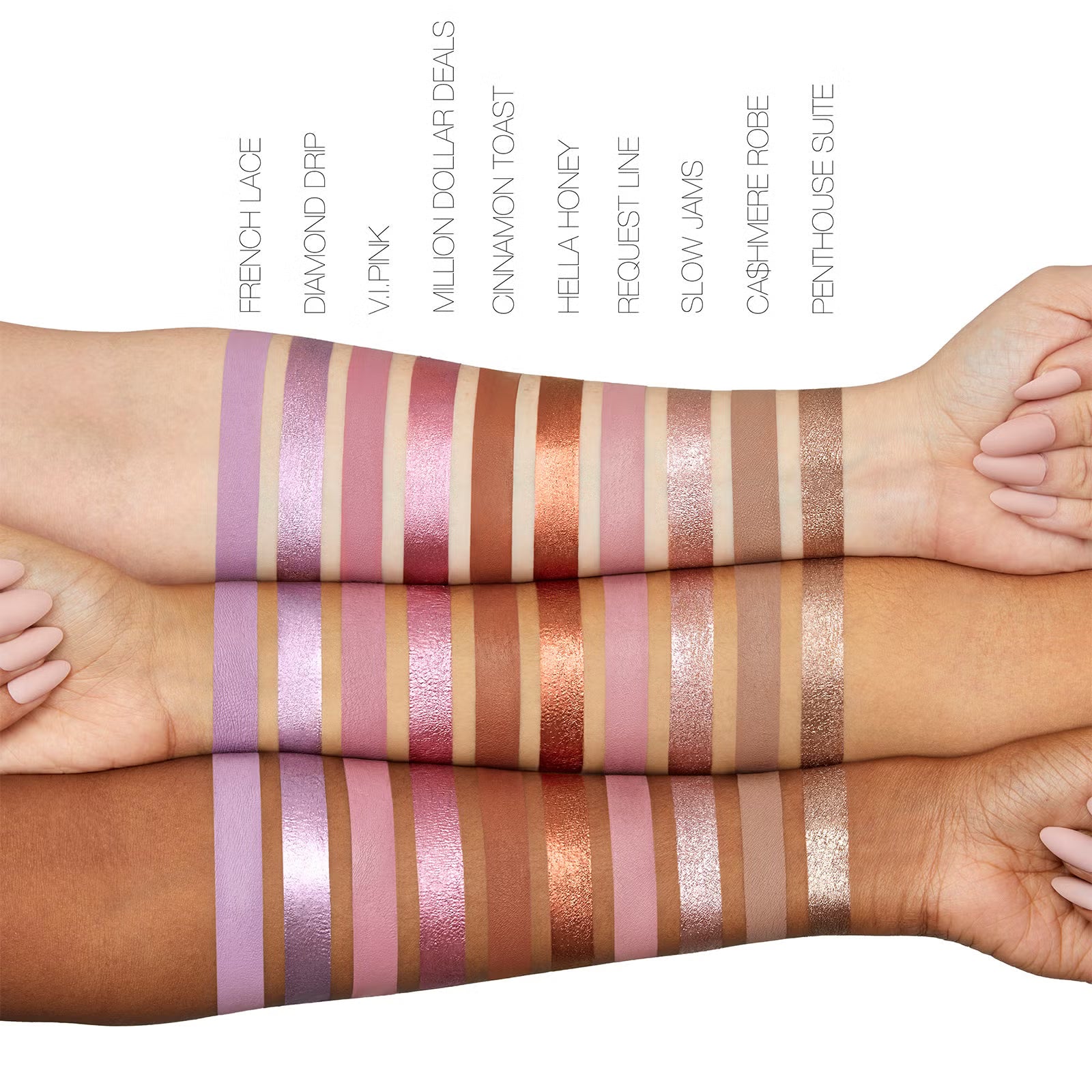 Huda Beauty Huda Beauty Matte & Metal Melted Shadows Lipstick-cinnamon Toast & Hella Honey