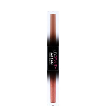 Huda Beauty Huda Beauty Matte & Metal Melted Shadows Lipstick-cinnamon Toast & Hella Honey