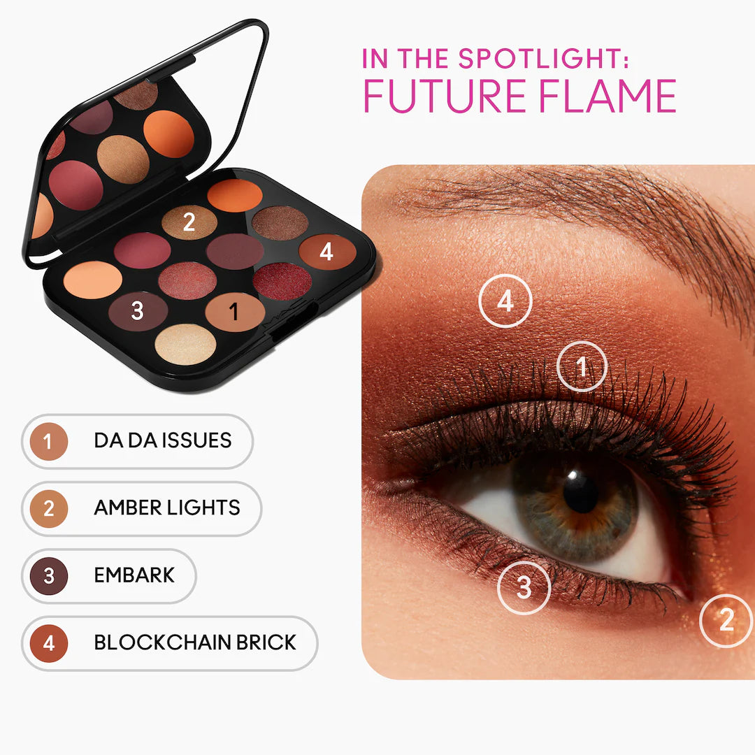 MAC Eye Shadow X12 Future Flame 12.2 G/0.4 Oz